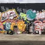 Graffiti on the wall. Los Angeles